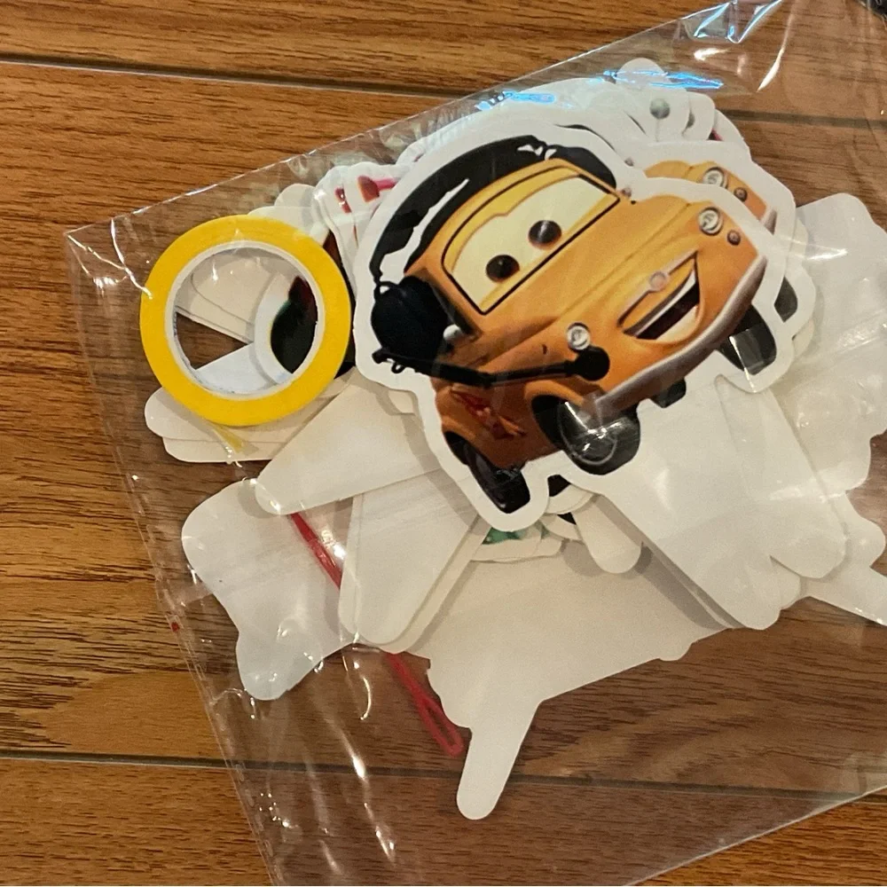 Disney Cars characters birthday banner /cake topper/ cupcakes toppers